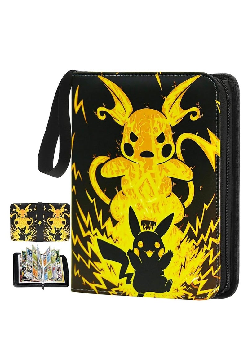 DMG TECH Binder Cards with Sleeves, 4-Pocket Trading Card Binder,400 Pockets Card Collection Binder,Collector Card Binder Card Album for Boys Girls Toys Gift  - Image 1