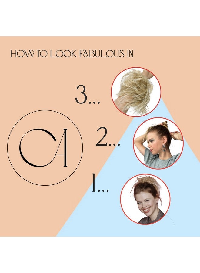 CAISHA Small Scrunchy Updo Hairpiece Ponytail Extensions Hair Tie Brown G2C - Image 3