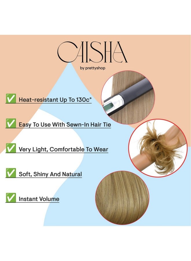 CAISHA Small Scrunchy Updo Hairpiece Ponytail Extensions Hair Tie Brown G2C - Image 4