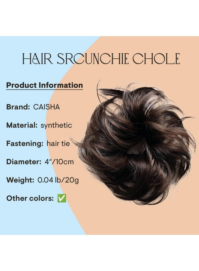 CAISHA Small Scrunchy Updo Hairpiece Ponytail Extensions Hair Tie Brown G2C - Image 2