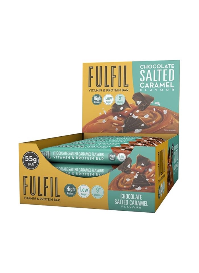 Fulfil Fulfil Chocolate Salted Caramel Protein Bar 15pc  - Image 1
