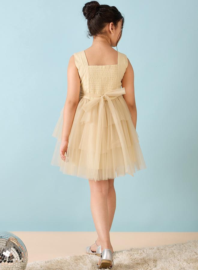 ستايلو بج فستان تول مطرز بالترتر من ستايلو باغ - Image 5