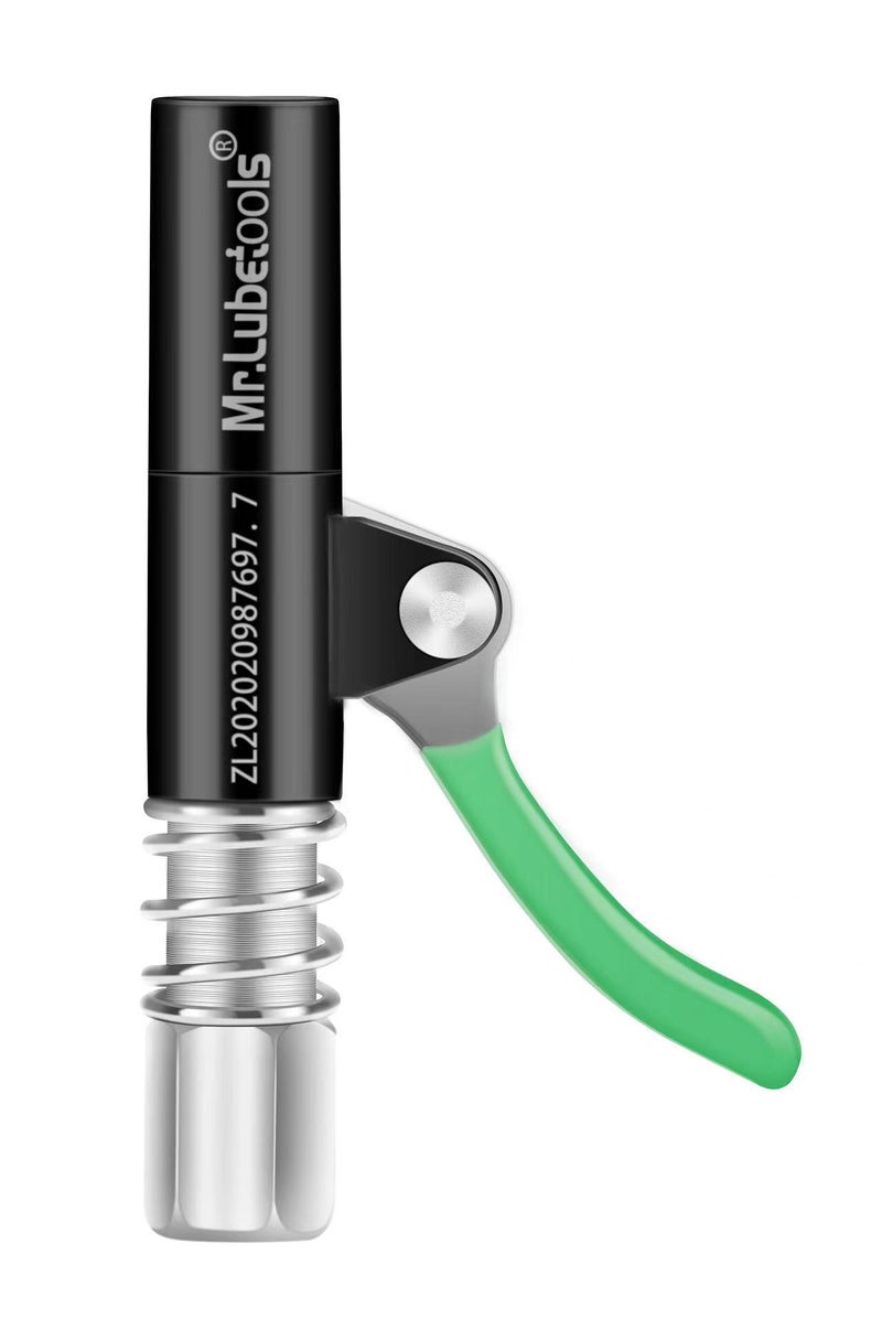 Cross-border new gear type high-pressure grease nozzle lock clamp type butter gun head hands-free aircraft butter nozzle head(Cross-Border single handle grease nipple) - Image 1