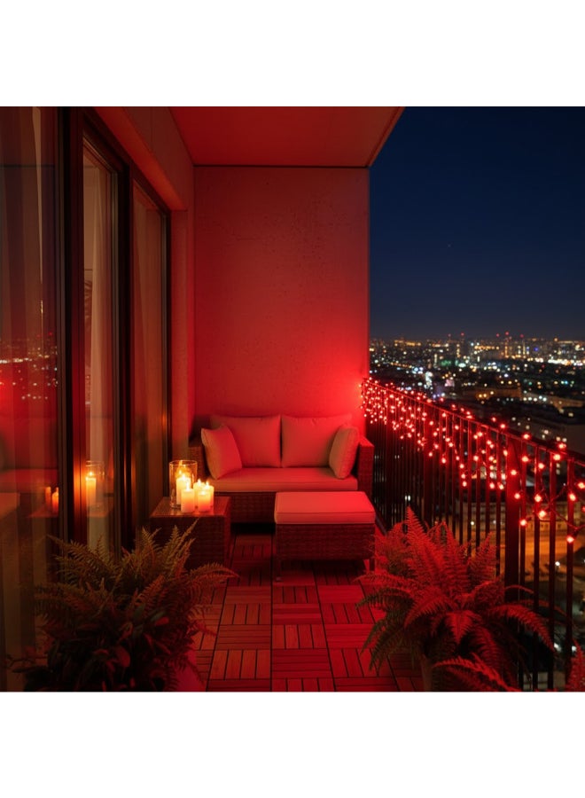 zayo ضوء خيط LED أحمر 10م - Image 3