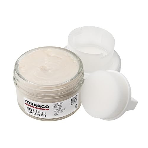 Tarrago Self Shine Shoe Polish with Applicator – Quick Shine Shoe Cream for Leather Boots and Shoes - 1.76 Fl. Oz – Neutral #00 - Image 1