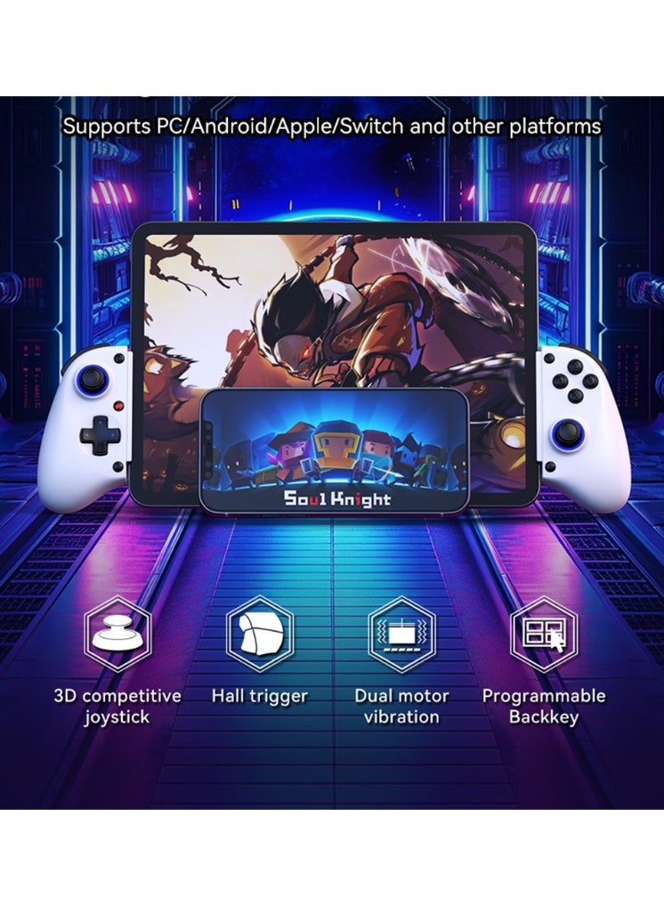 general Classic Stretching Gamepad D11 Gaming Controller for Switch, PC, Android, Apple, Stretching 143-260mm with Hall Linear Trigger / Esports 3D joystick, Macro Programmin, Dual Motor Vibration, Turbo Burst Function, 400mAh Battery Play 12 hours - Image 5