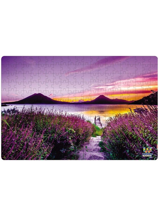Webby Kid Lavender Farms Wooden Jigsaw Puzzle, 252 Pieces, Multicolor - Image 2