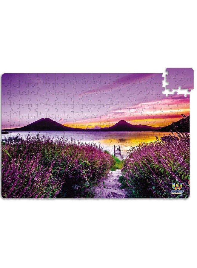 Webby Kid Lavender Farms Wooden Jigsaw Puzzle, 252 Pieces, Multicolor - Image 3