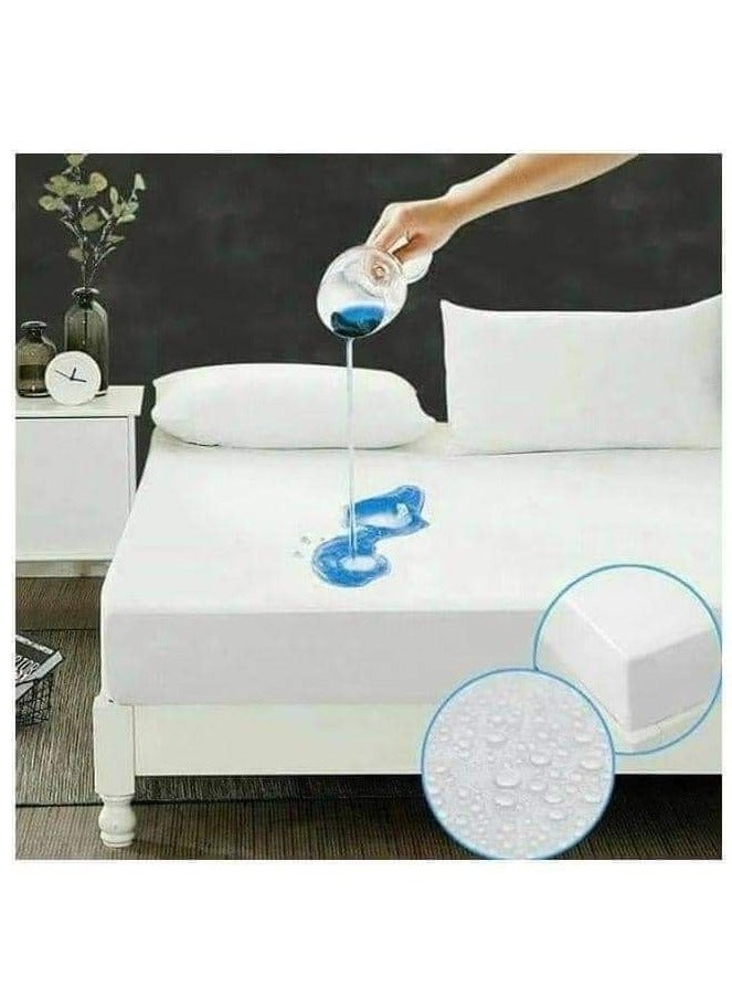 Water Proof Mattress Protector Combination White 160 x 200cm  - Image 1