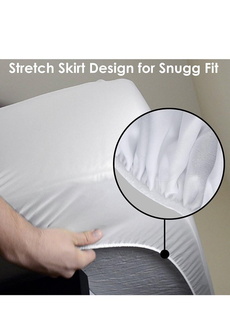 Water Proof Mattress Protector Combination White 160 x 200cm  - Image 3