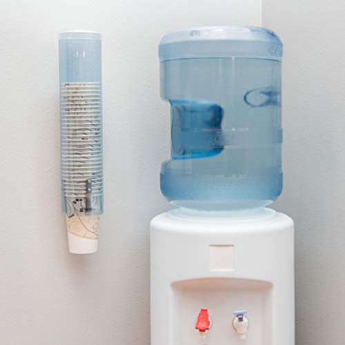 San Jamar Large Pull-Type Cup Dispenser 6-12 Oz. Flat Cups, 4.5 - 7 Oz Cone Cupz with Flip Cap for Restaurants, Home, and Office, Plastic, 16 Inches, Arctic Blue - Image 5