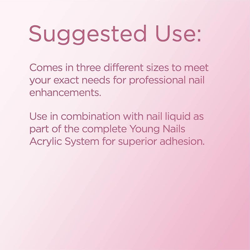 Young Nails Acrylic Cover Powder - Self-Leveling Acrylic Nail Powder, Clear Nude Pink White Acrylic Powder for Nail Extenstion, Professional Grade, Superior Adhesion, Color - Cherry Blossom, 45g - Image 5