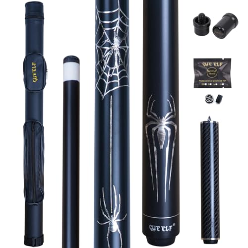 CUEELF Pool Cue Stick Spider Professional Billiard Pool Cue Stick Low Deflection Pool Stick with Case - Image 1