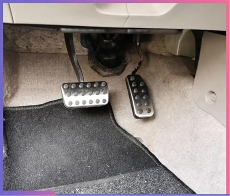 Wivplex Stainless Steel Pedal Pad Set for Manual Transmission - Image 4