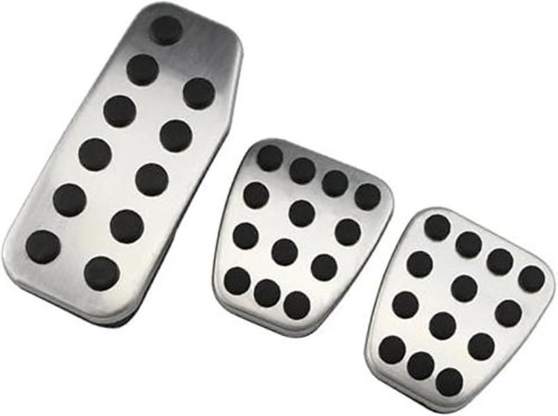 Wivplex Stainless Steel Pedal Pad Set for Manual Transmission - Image 1