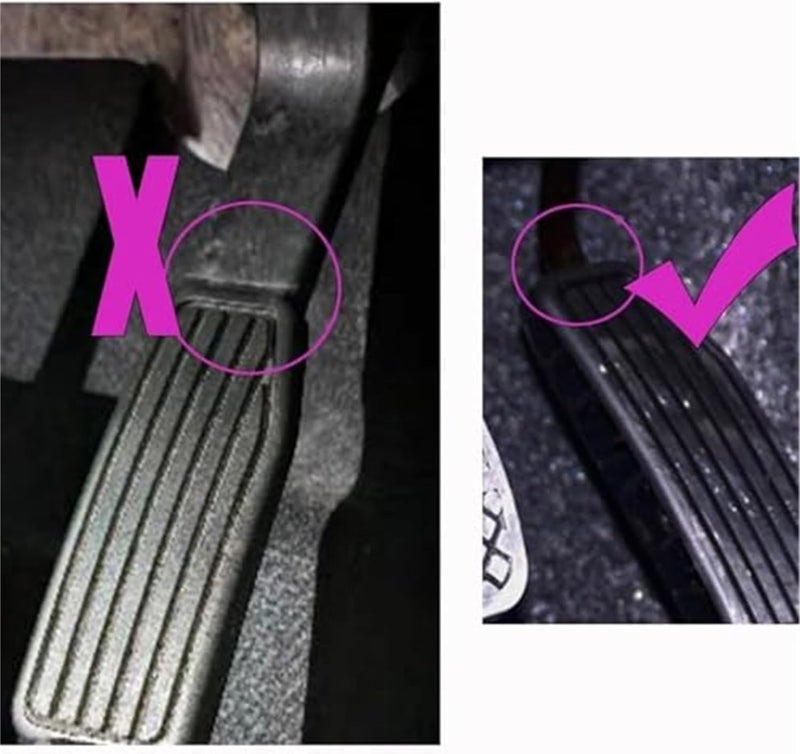 Wivplex Stainless Steel Pedal Pad Set for Manual Transmission - Image 3