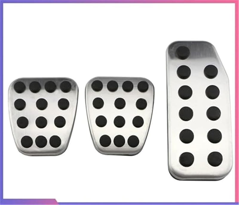 Wivplex Stainless Steel Pedal Pad Set for Manual Transmission - Image 5