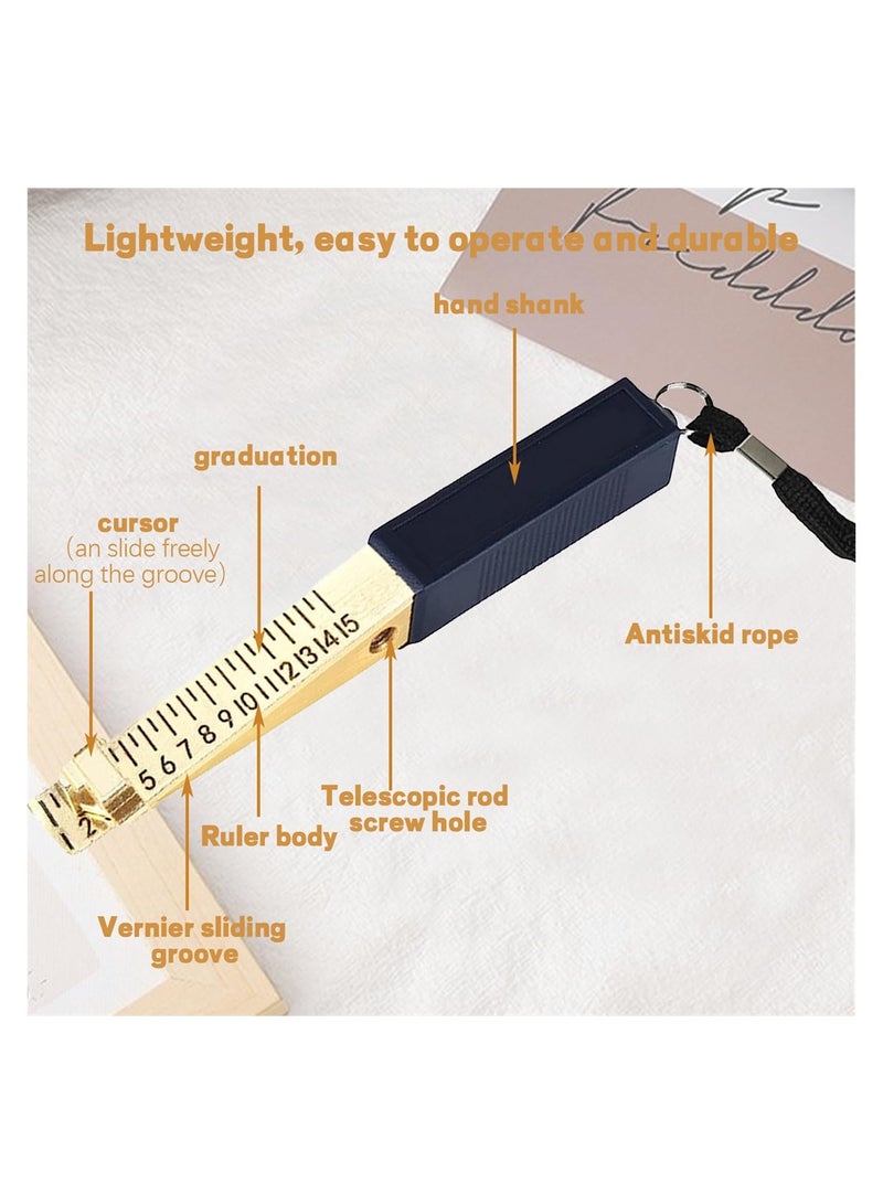 Metal Door Gap Measurement Tool 1-15mm Fire Door Gauge Ruler for Home Inspection - Image 3