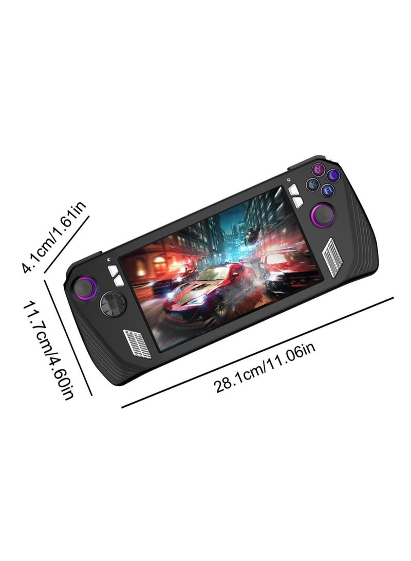 SYOSI Non-Slip Soft Silicone/TPU Protective Case Protector, Silicone Case for Rog-Ally Handheld, Game Console Skin Cover for Rog Ally Accessories (Black) - Image 2