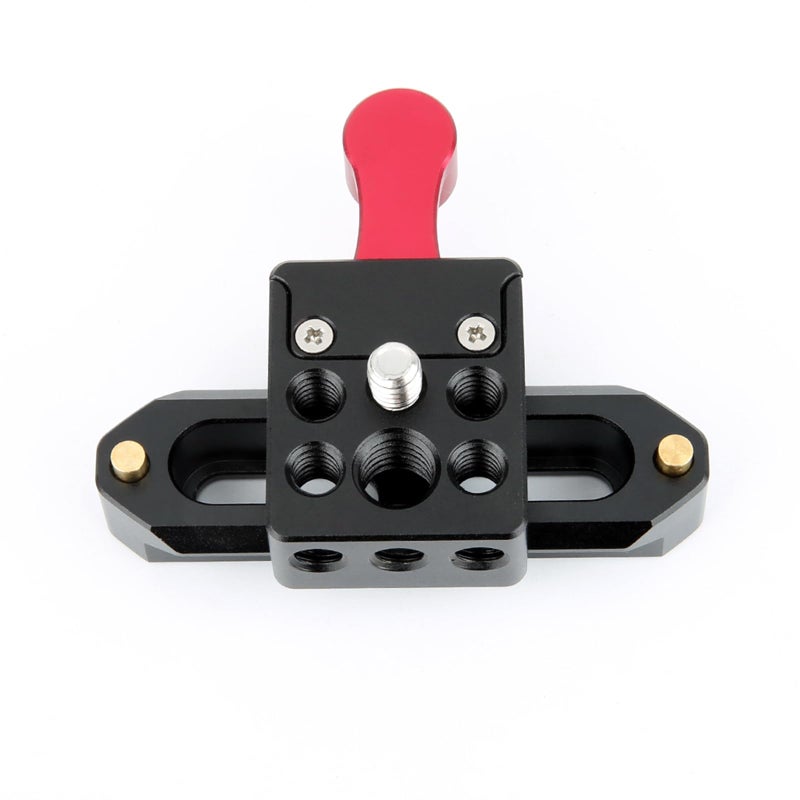 NICEYRIG NATO Lock Clamp with Quick Release Safety Rail 7cm for Video Light Monitor Microphone - Image 1