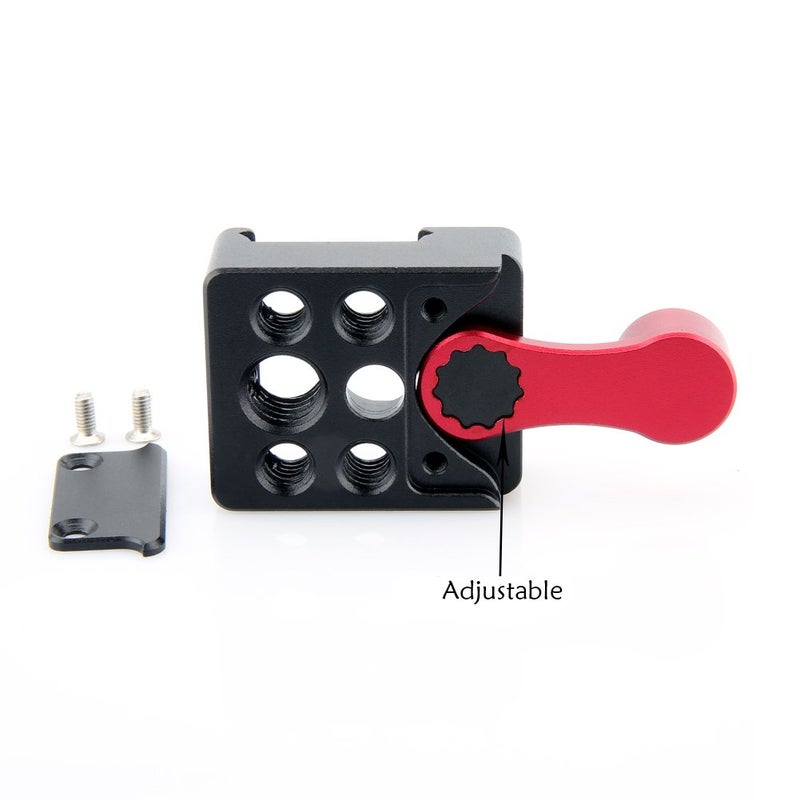 NICEYRIG NATO Lock Clamp with Quick Release Safety Rail 7cm for Video Light Monitor Microphone - Image 3