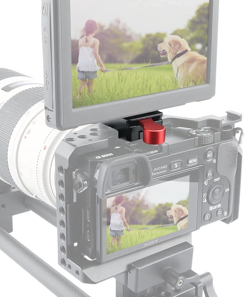 NICEYRIG NATO Lock Clamp with Quick Release Safety Rail 7cm for Video Light Monitor Microphone - Image 5