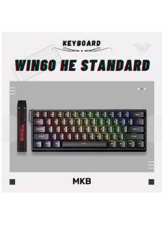 Aula WIN60 HE Magnetic Keyboard – 8000Hz Polling, RGB Lighting, Adjustable Actuation, Hall Effect, Rapid Trigger, Multi-Tap