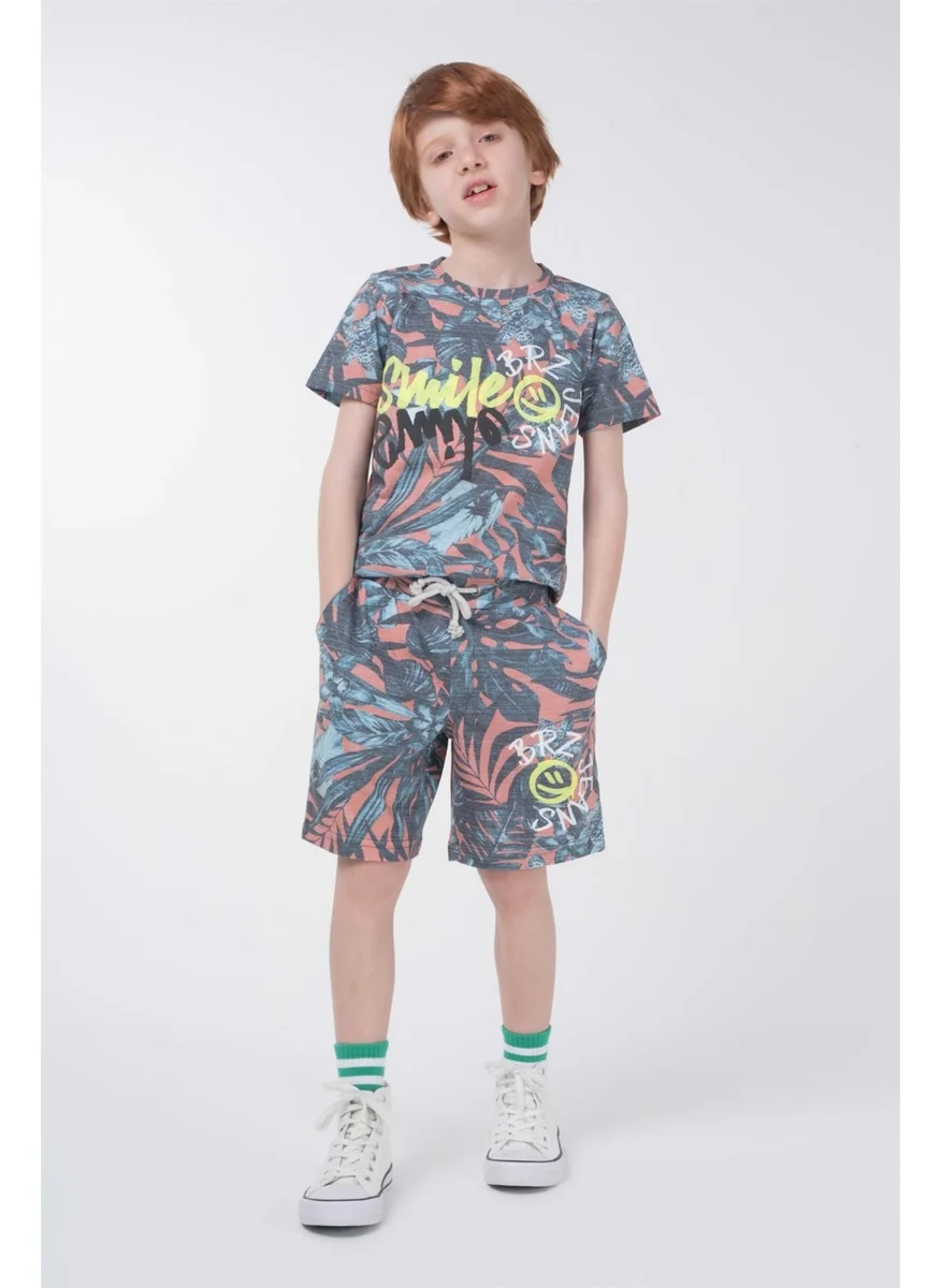 BRZ Collection Printed Boy T-Shirt-Short Set