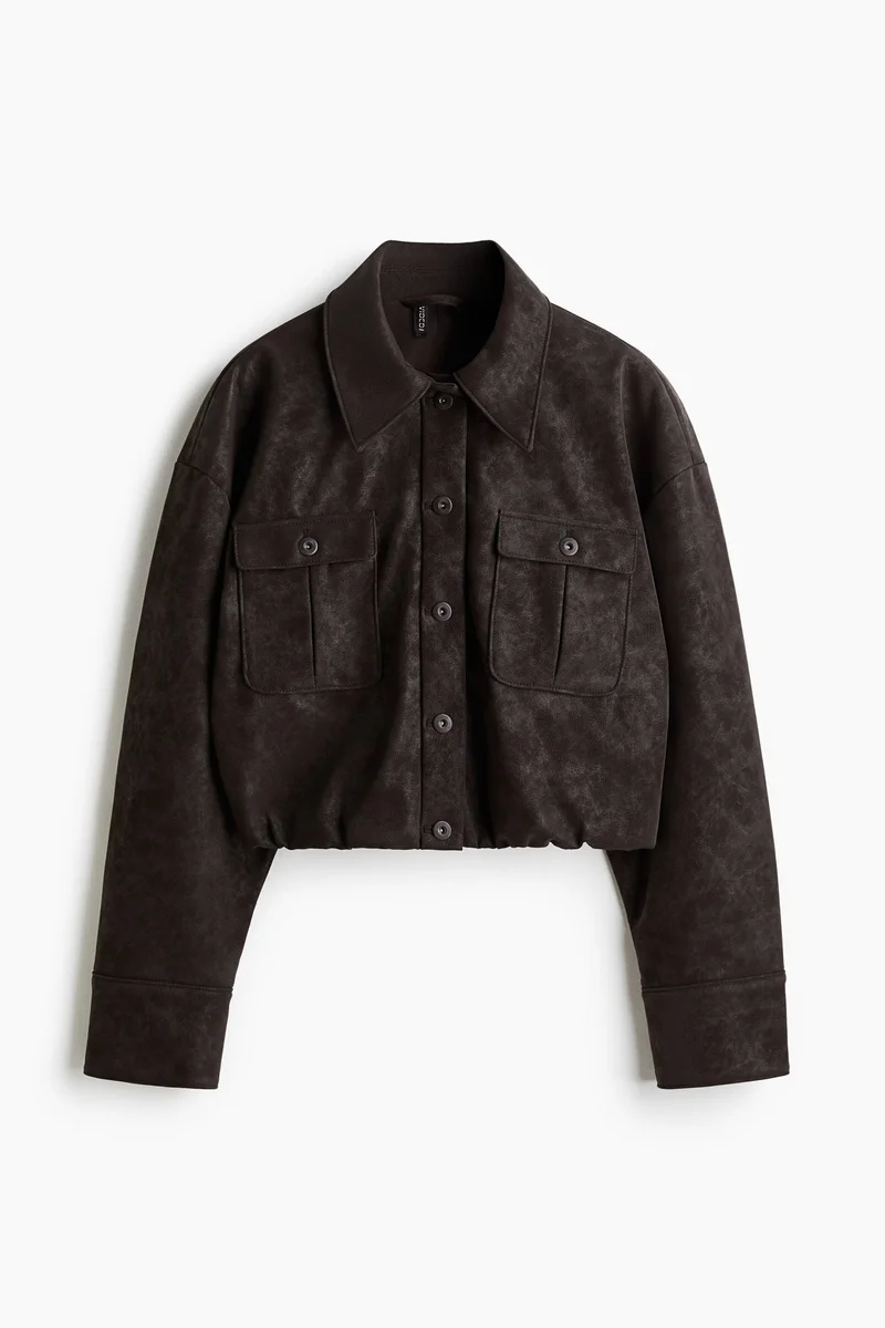 H&M Coated bomber jacket