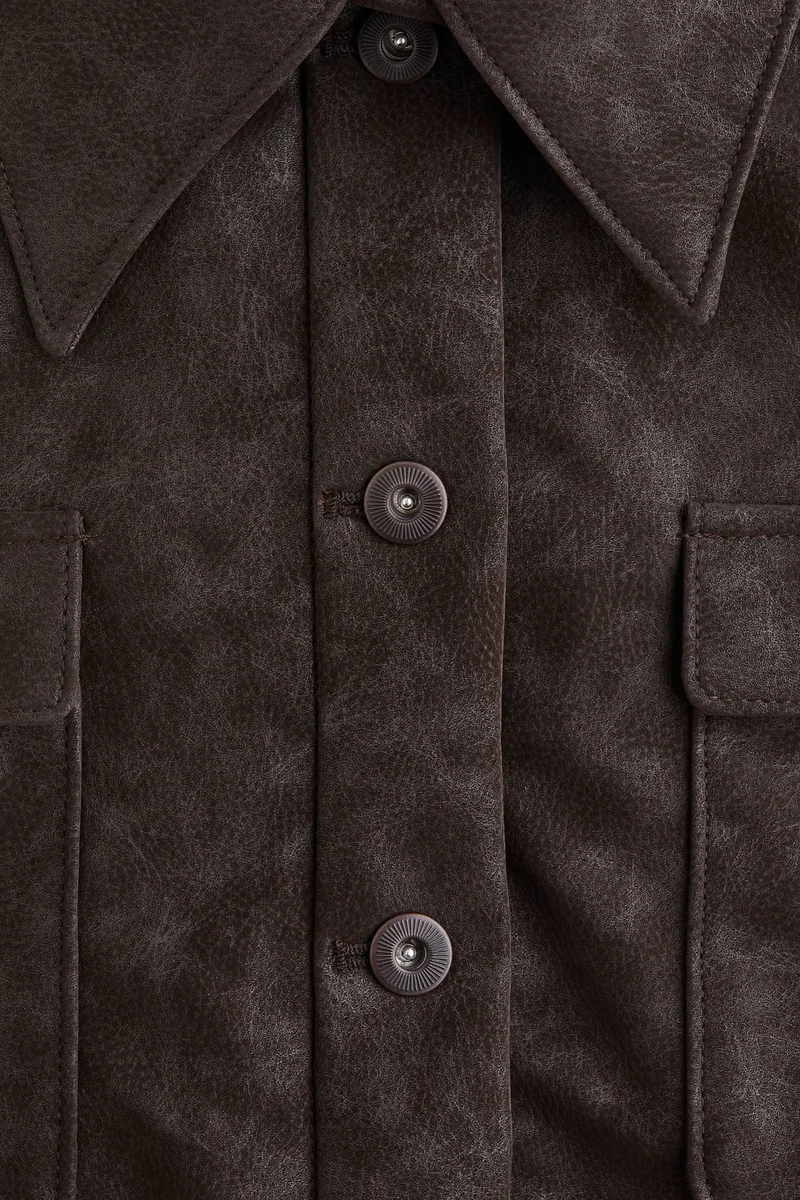 H&M Coated bomber jacket