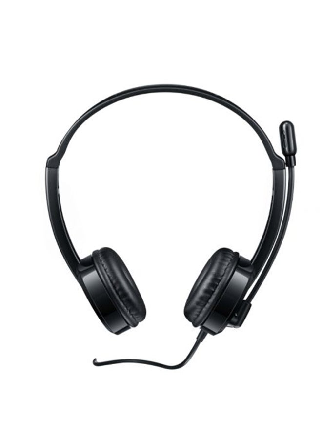Rapoo H100 Stereo Wired Over-Ear Headphones Black - Image 3