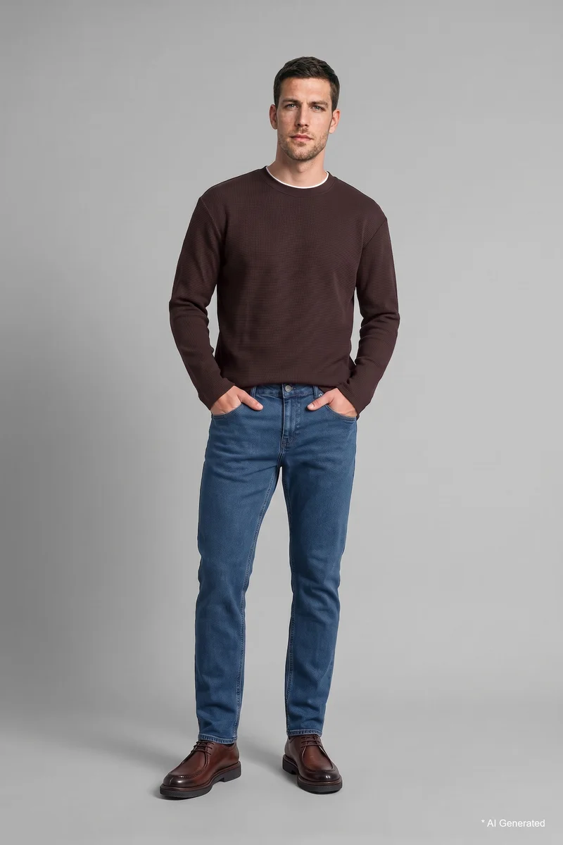 Pedro Slim Fit Regular Waist Slim Leg Jeans