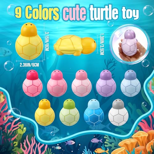 Hollowfly 12 Pcs Turtle Party Favor Bulk Funny Turtle Stress Balls Anxiety Squeeze Relief Motivational Appreciation Gifts for Adult Coworker Employee - Image 5