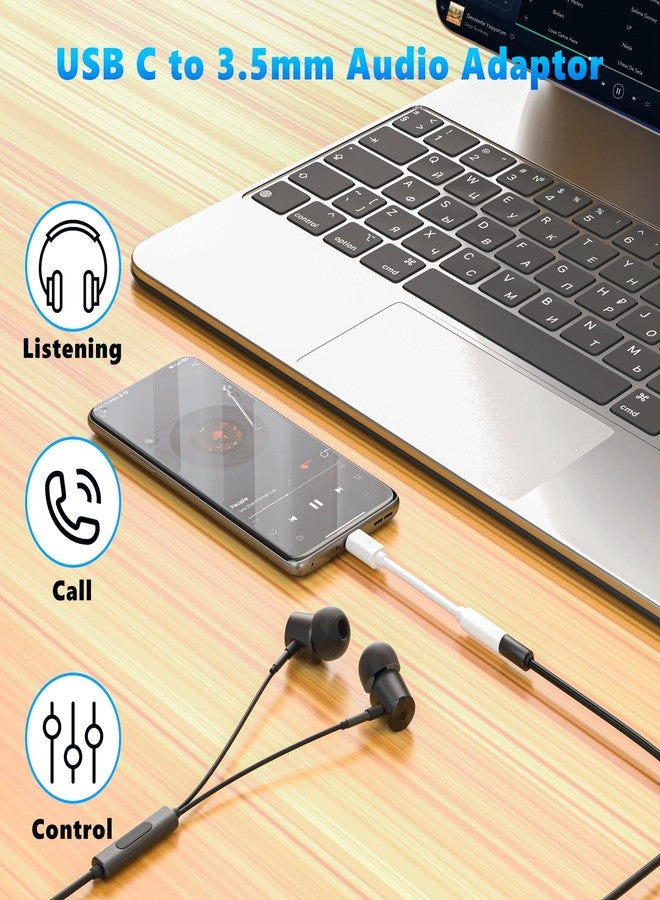 Belcompany [معتمد من MFi] محول سماعات رأس مزدوج لجهاز iPhone 17، محول USB Type C إلى مقبس سماعة رأس 3.5 مم أنثوي، متوافق مع Apple iPhone 17/17Air/17Pro/16/16Pro/Pro/15/15 Pro/15 Pro Max - Image 3