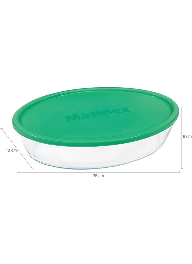 Marinex Oval Roaster W/Plastic lid 1.6L