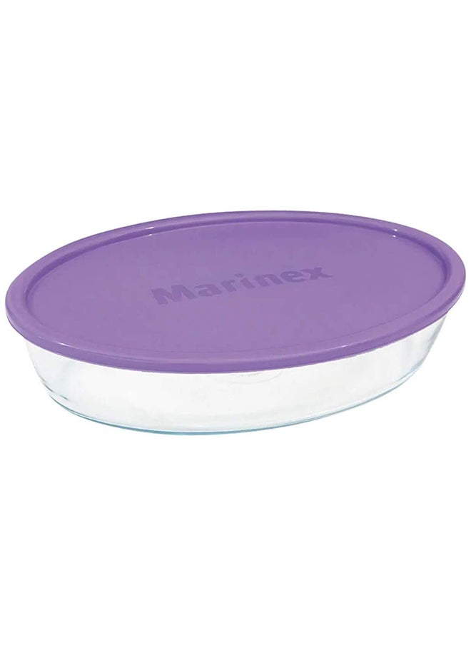 Marinex Oval Roaster W/Plastic lid 1.6L