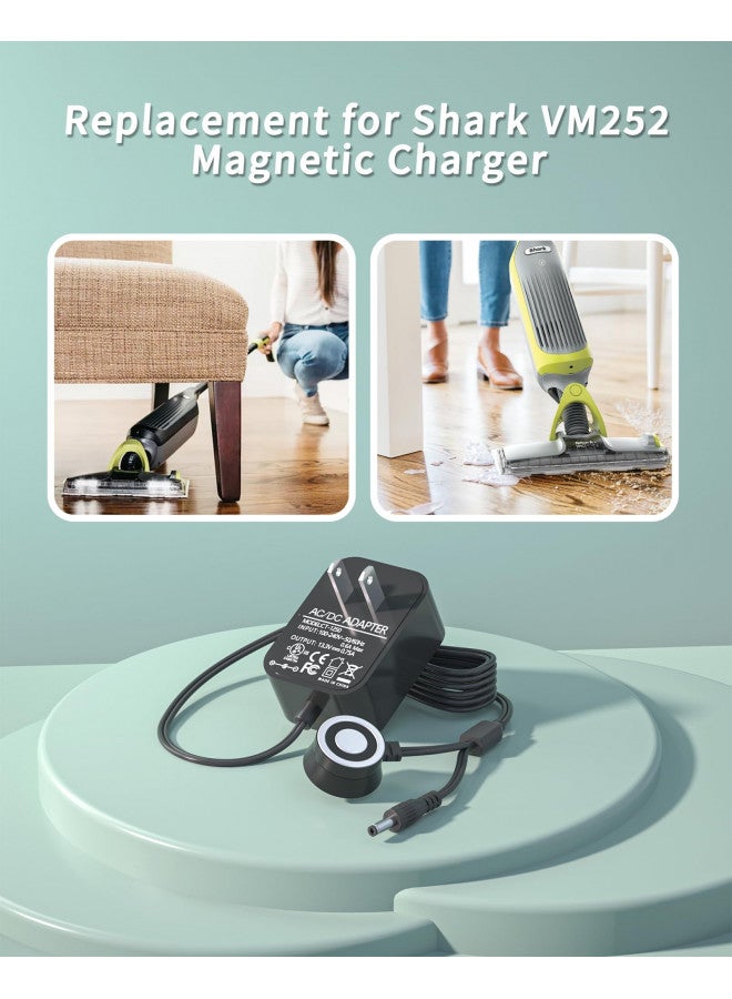 VHBW VHBW Replacement for Shark Vacmop Charger - 13.3V Versatile Dual Connector Compatible with Shark VM252 VM251 VM252C QM250 VM200 VM200C VC200 UM205 VC205 Hard Floor Vacuum Mop - Image 4