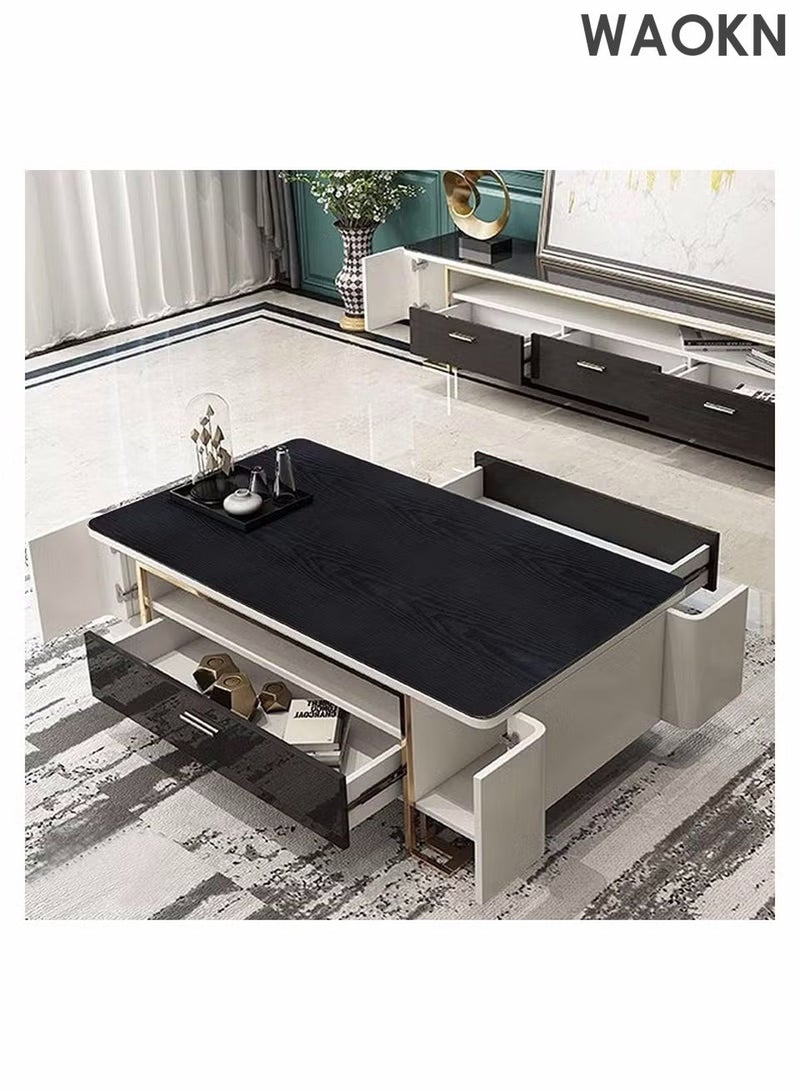 WAOKN Wood Wallpaper Self Adhesive Furniture Sticker Peel and Waterproof  White Self-Adhesive Waterproof Thickened Wallpaper Sticker Wall Covering Proof Sound Insulation Wallboard for Countertop Bedroom Shelf Table - Image 3