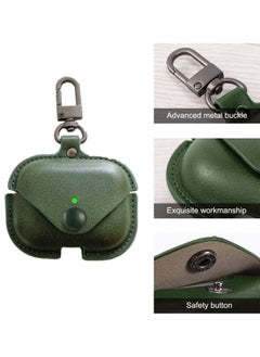 BORTONY AirPods Pro 2 Case Compatible with Wireless Charging Soft PU Leather Cover with Keychain Hook  - Image 3