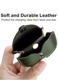 BORTONY AirPods Pro 2 Case Compatible with Wireless Charging Soft PU Leather Cover with Keychain Hook  - Image 4