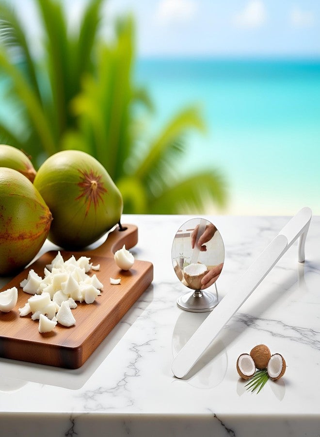Rosojodg White Coconut Opener & Scraper - Kitchen Gadgets for Coconut Lovers - Soft, Flexible Tools - Image 5