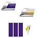 LANZMYAN Compatible with Bowtie Logo Wrap Stickers CutYourOwn Emblem Overlay DIY Decals for Chevy 3PCS Matte Purple - Image 2