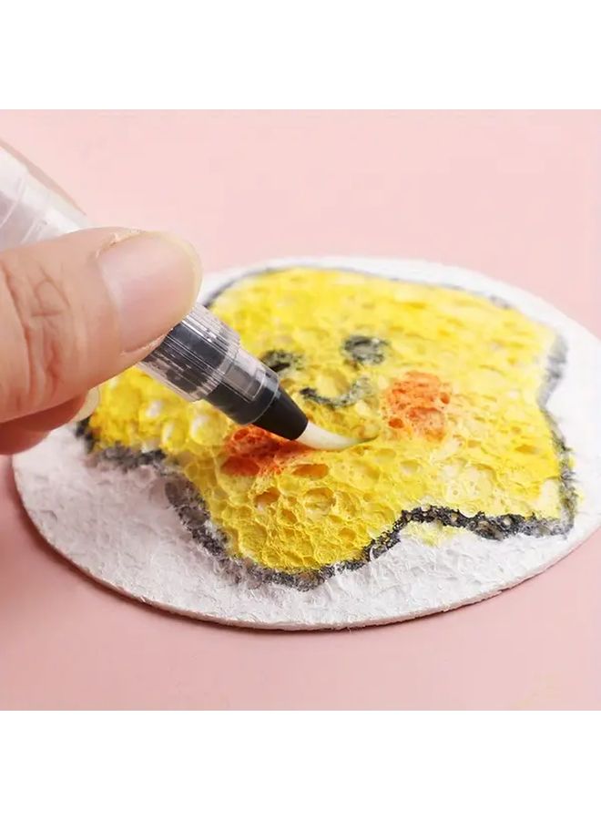 6 قطع DIY ورقة رسم ذات نسيج رغوي، لوحة سحرية إبداعية ثلاثية الأبعاد، إسفنج، نموذج فني A05 - Image 5