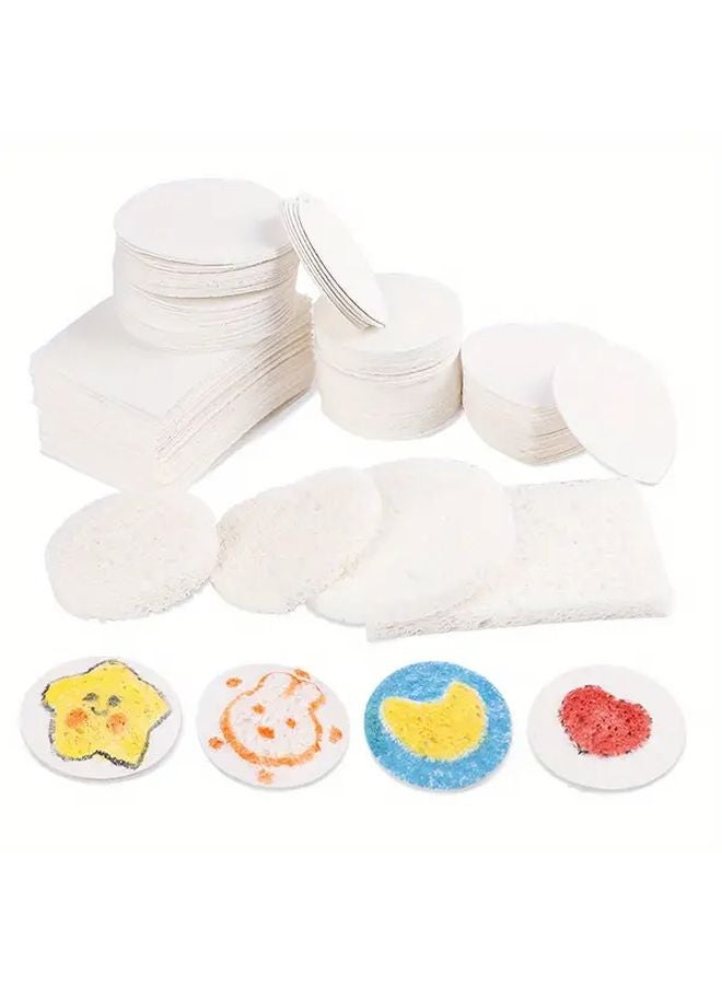 6 قطع DIY ورقة رسم ذات نسيج رغوي، لوحة سحرية إبداعية ثلاثية الأبعاد، إسفنج، نموذج فني A05 - Image 2