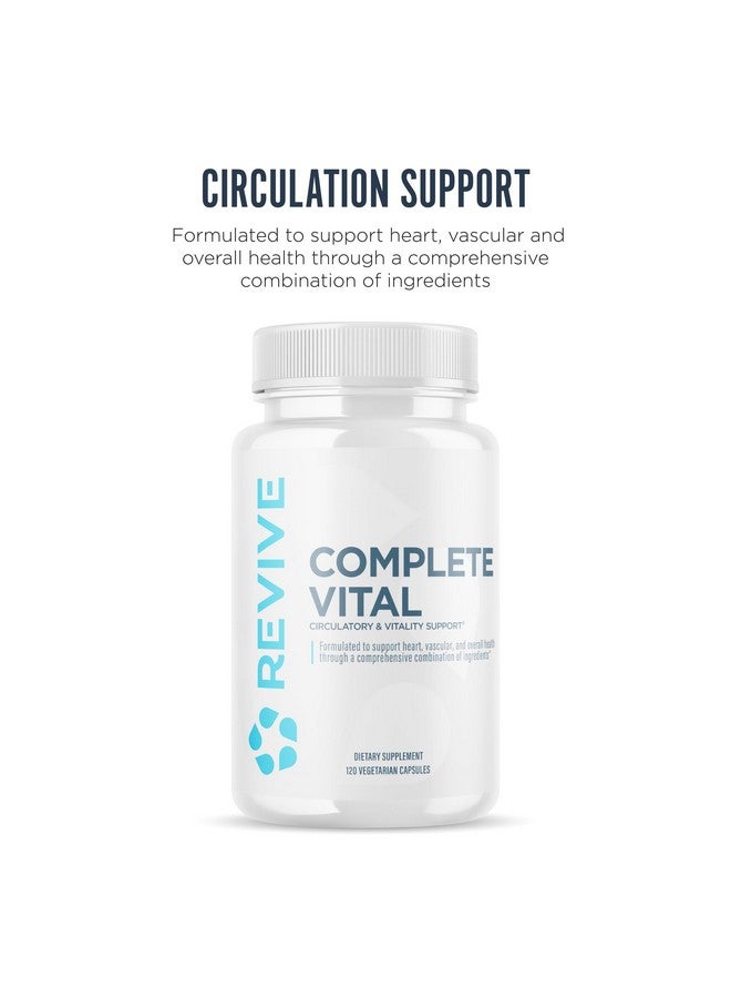 Revive MD Supplements & Support, Complete Vital (120 Vegetarian Capsules) - NAC & CoQ10 Supplement Supports Health, & Antioxidant Activity - Image 2
