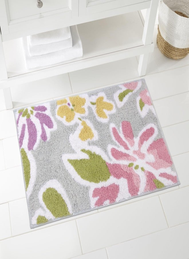 IZOD - Bath Rug, Floral Bathroom Decor, Dorm Room Essentials (Catalina Collection, 20" x 30") - Image 1