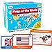 Learning Dino Flags of The World Flashcards Covers 50 Countries with Country Flag Map Economy Language Currency More Helps Kids Learn Geography in a Fun Way Premium Quality by Learning Dino - Image 3