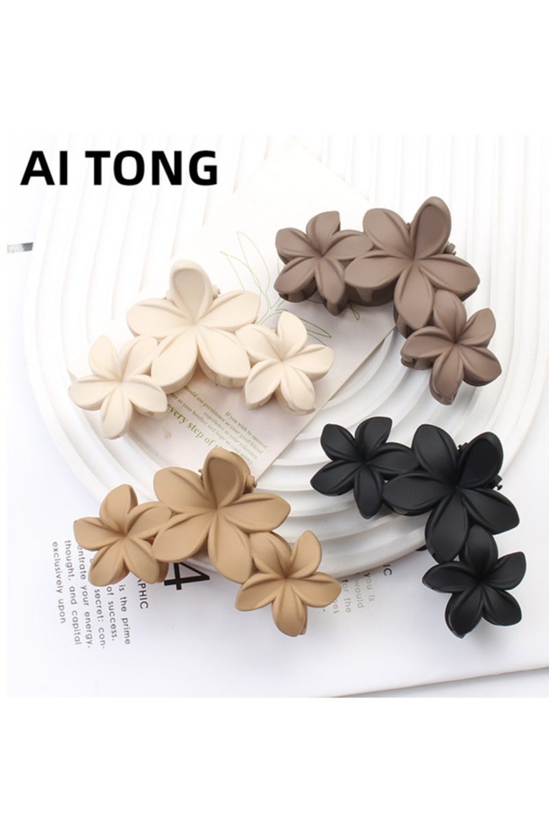 New style hair clip all-match hair clip hairpin headdress European and American frosted flower shark clip hair accessories hair clip for women - Image 2