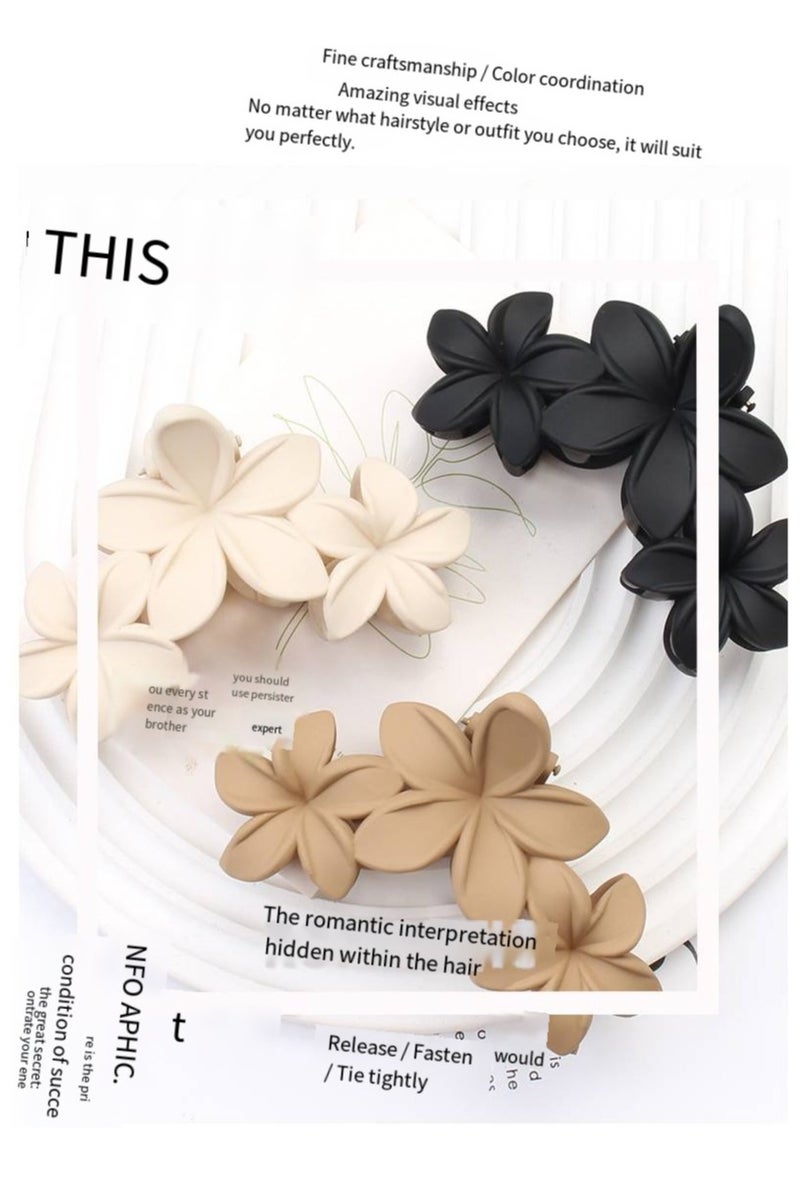 New style hair clip all-match hair clip hairpin headdress European and American frosted flower shark clip hair accessories hair clip for women - Image 3