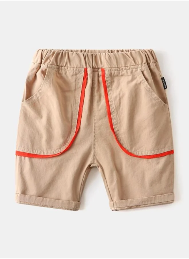 يونيكي Brown Regular Fit Mid Rise Solid Shorts